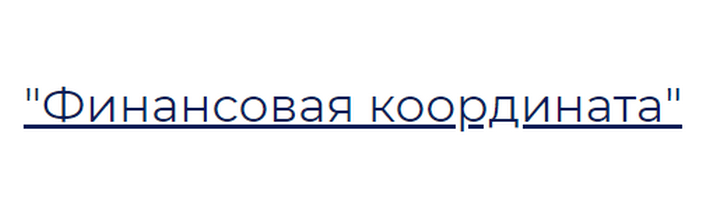 Финансовая координата